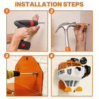 Wall-Mounted Garage Trimmer Rack & Garden Tool Hanger Garden Tool Rack Richie's