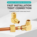 Brass 90° Compression Elbow Fitting Male Thread Tube Connector Compression Pipe Fitting Richie's