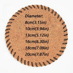 Round Braided Bristle Placemat – Heat Resistant Non-Slip Table Mat Table Placemat Richie's