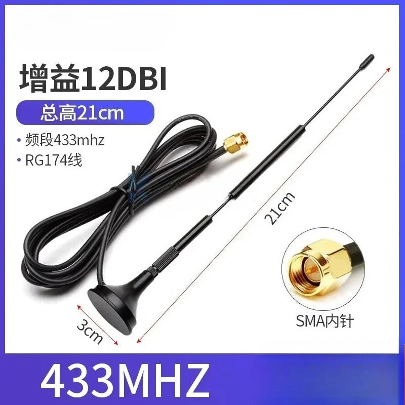 315–470MHz SMA Male LoRa Omnidirectional Antenna 12dBi High Gain LoRa Antenna Richie's 433MHZ 23.5CM 3M