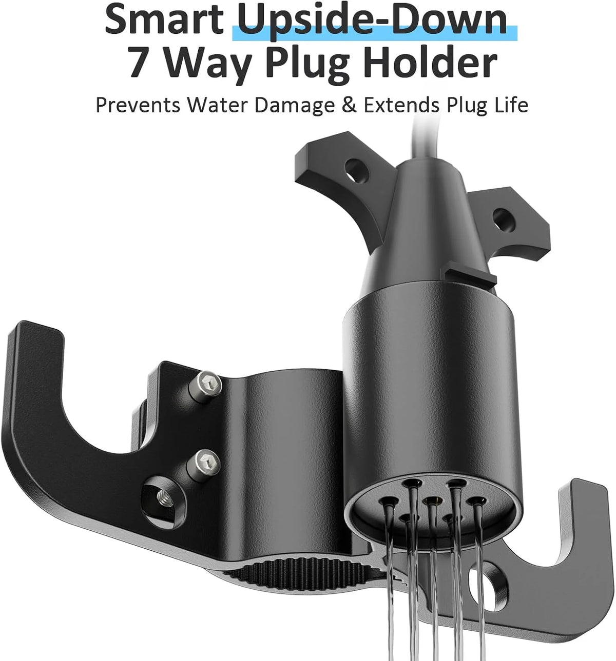 Trailer Chain Organizer 7-Way Plug Holder for RV Tongue Jack Trailer Plug Organizer Richie's