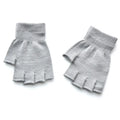 Kids Fingerless Knit Gloves – Stretchy Half-Finger Winter Mittens Kids Winter Gloves Richie's grey One Size