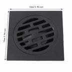 Antique Black Stainless Steel Shower Floor Drain – Odor Proof Shower Floor Drain Richie's