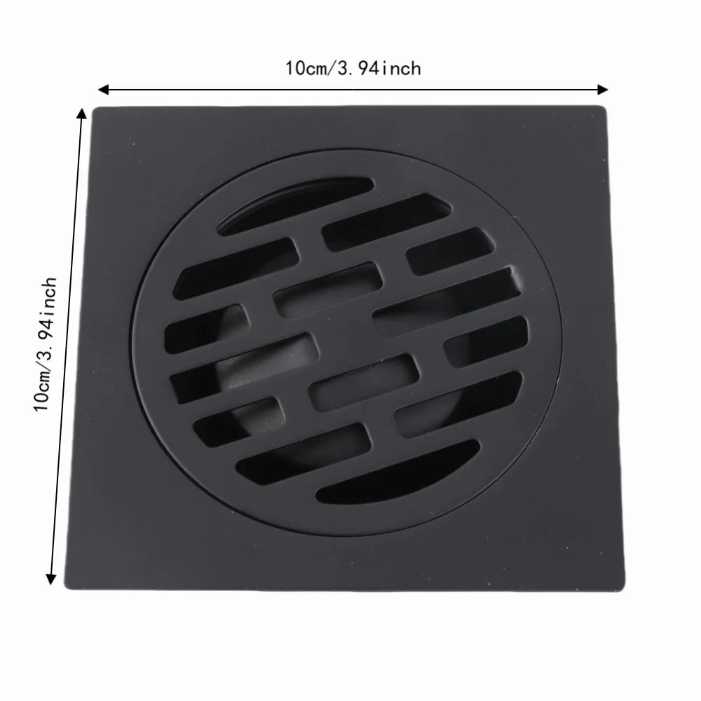 Antique Black Stainless Steel Shower Floor Drain – Odor Proof Shower Floor Drain Richie's