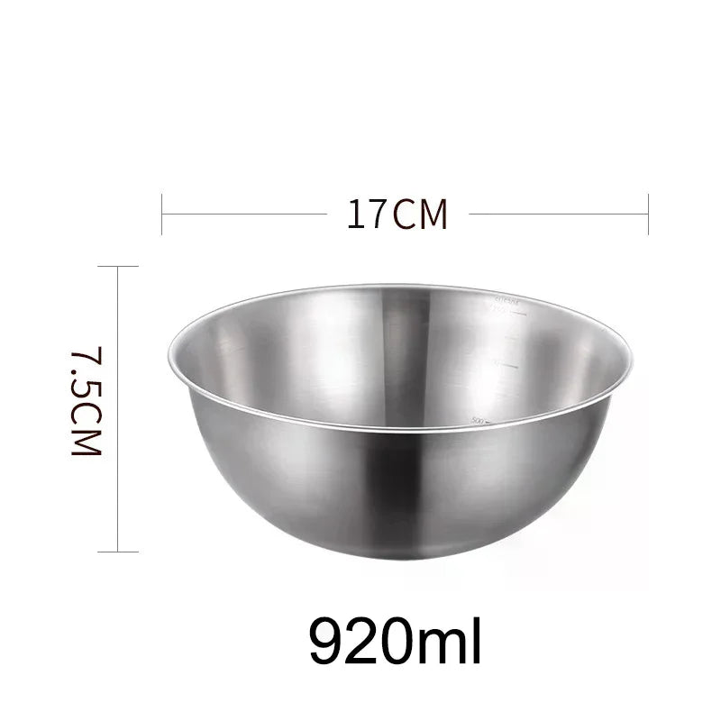 Stainless Steel Mixing Bowl Set with Scale | Kitchen Essentials Mixing Bowl Set Richie's