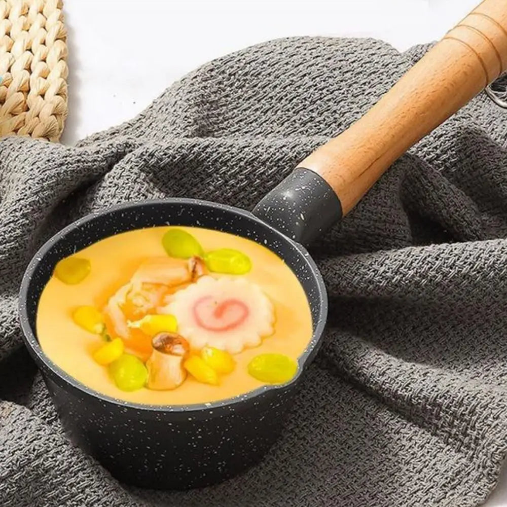 Maifan Stone Non-Stick Mini Frying Pan – Wood Handle Non-Stick Frying Pan Richie's