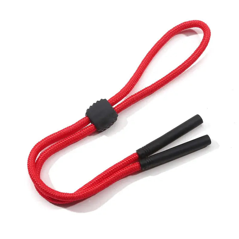 Sports Eyeglass Strap & Sunglass Retainer | Adjustable Buckles Eyeglass Strap Richie's red