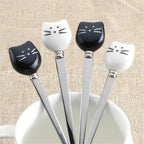 Cartoon Cat Stainless Steel Dessert Spoon – Coffee & Ice Cream Novelty Dessert Spoon Richie's