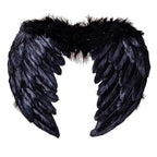 Handmade Feather Angel Wings Cosplay Party Props – Black White Pink Costume Angel Wings Richie's Black