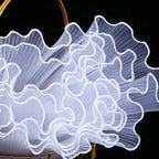 Pearl Wave Gauze Flower Wrapping Mesh 28cm x 4 Yards Floral Wrapping Mesh Richie's Pure edge white