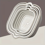 6-Piece Stackable Colander & Basket Set – Gray Food-Grade Colander & Basket Set Richie's
