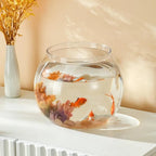 Round Clear Plastic Fish Bowl – Lightweight Small Aquarium Plastic Fish Bowl Richie's