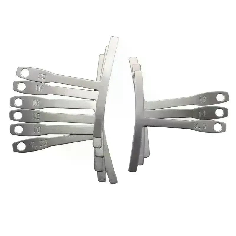 9-Piece Stainless Steel Guitar Radius Gauge Set – Luthier Tool Guitar Luthier Tool Richie's