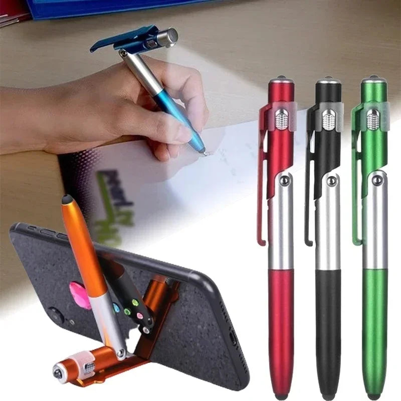 4-in-1 Ballpoint Pen with LED Light, Stylus & Phone Stand Multifunction Ballpoint Pen Richie's