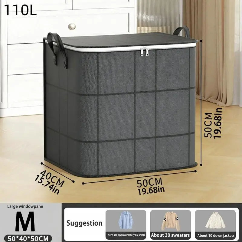 Large Foldable Storage Bag for Clothes, Blankets & Bedding Foldable Storage Bag Richie's 110L