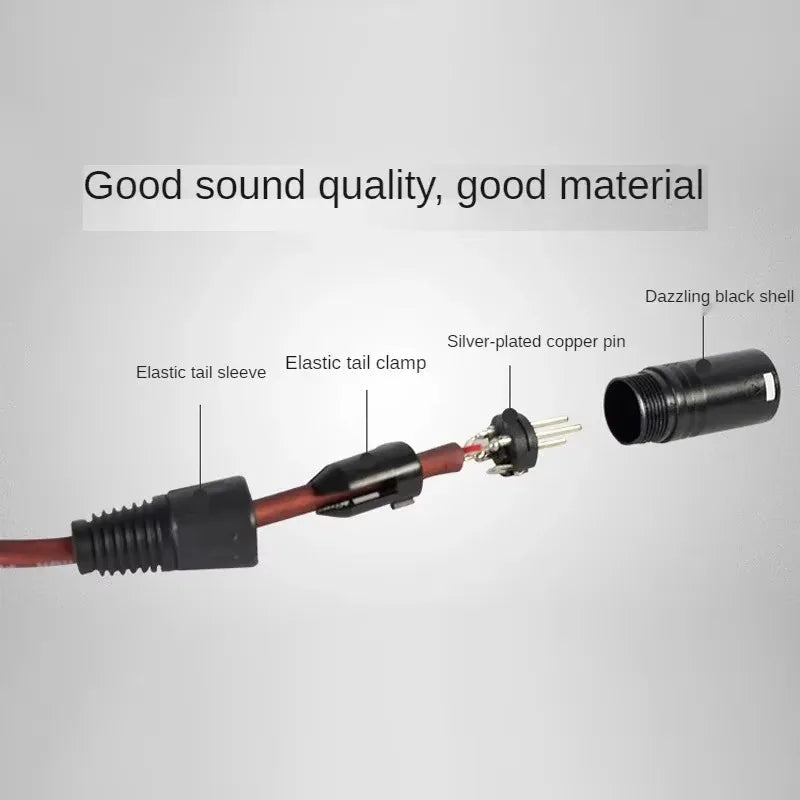 DMX Cable 1.5m 3-Pin XLR Signal Cable for DJ Stage Lighting DMX Signal Cable Richie's