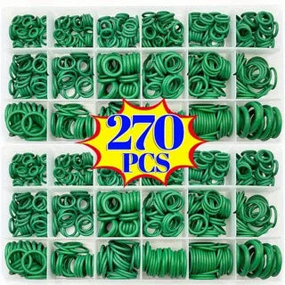 270pcs O-Ring Rubber Seal Kit – Auto AC Compressor Gaskets AC Seal Ring Kit Richie's 270pcs