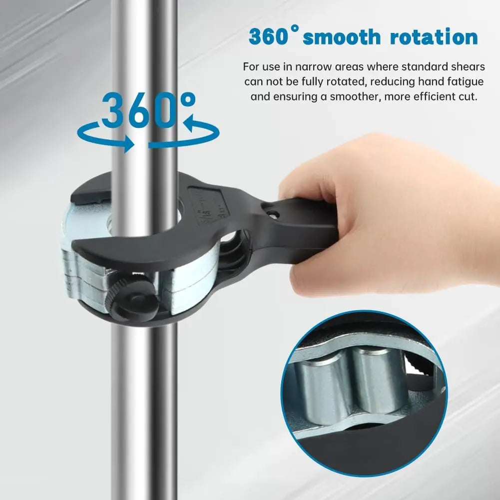 2-in-1 Ratcheting Tubing Cutter – Compact Close Quarters Tool Tubing Cutter Tool Richie's