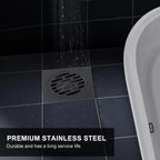 Antique Black Stainless Steel Shower Floor Drain – Odor Proof Shower Floor Drain Richie's