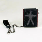 Printed Triple-Fold Chain Wallet with Card Holder & ID Window Chain Wallet Richie's