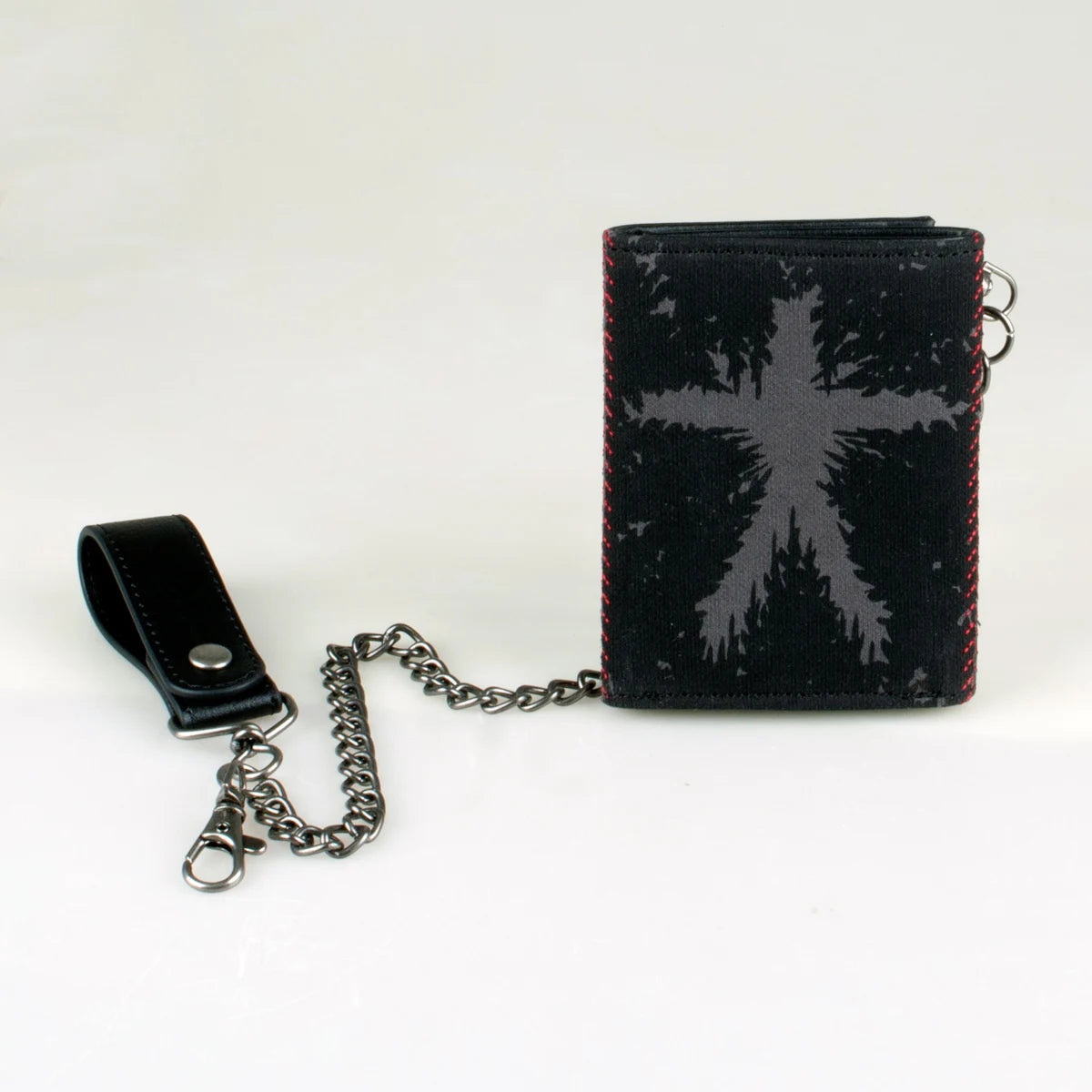 Printed Triple-Fold Chain Wallet with Card Holder & ID Window Chain Wallet Richie's