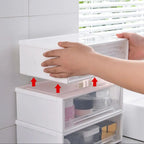 Stackable Plastic Drawer Storage Box – Desktop Organizer Drawer Storage Box Richie's