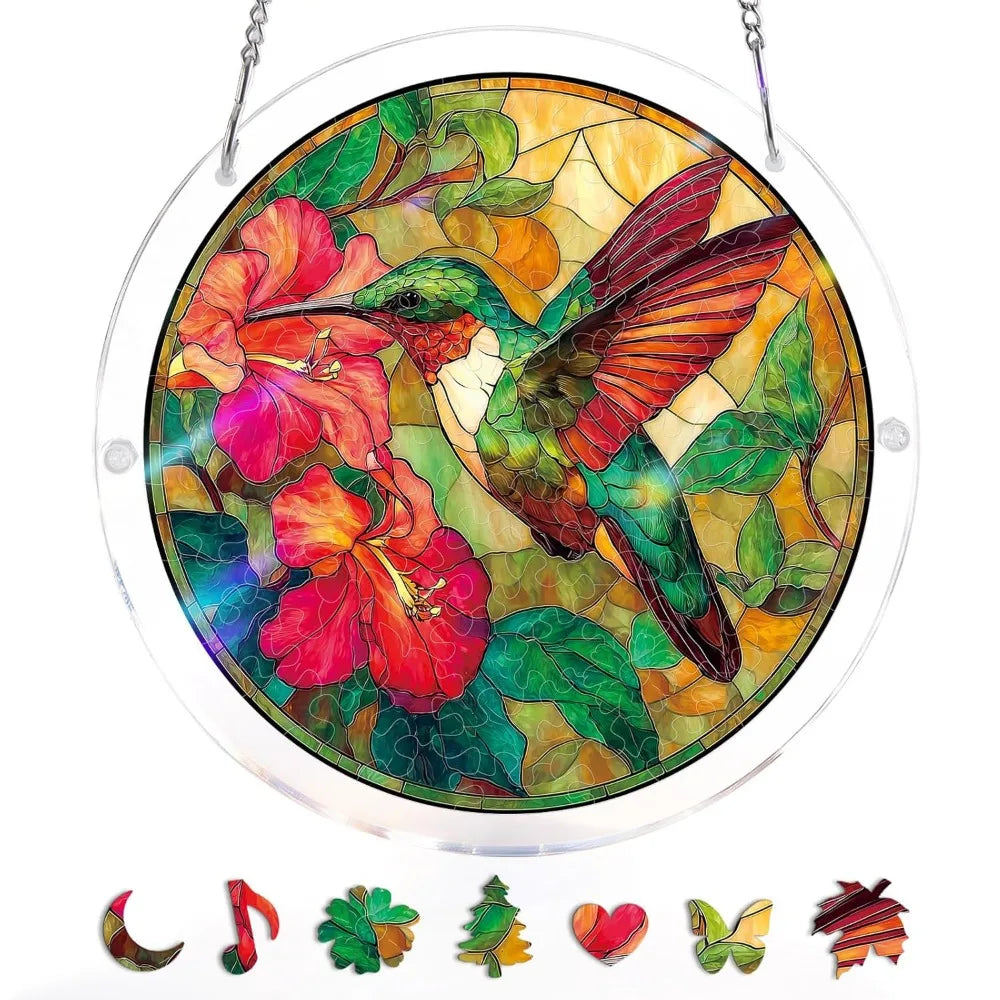 83-Piece Acrylic Puzzle Suncatcher – UV Printed Window Hanging Suncatcher Puzzle Richie's 3