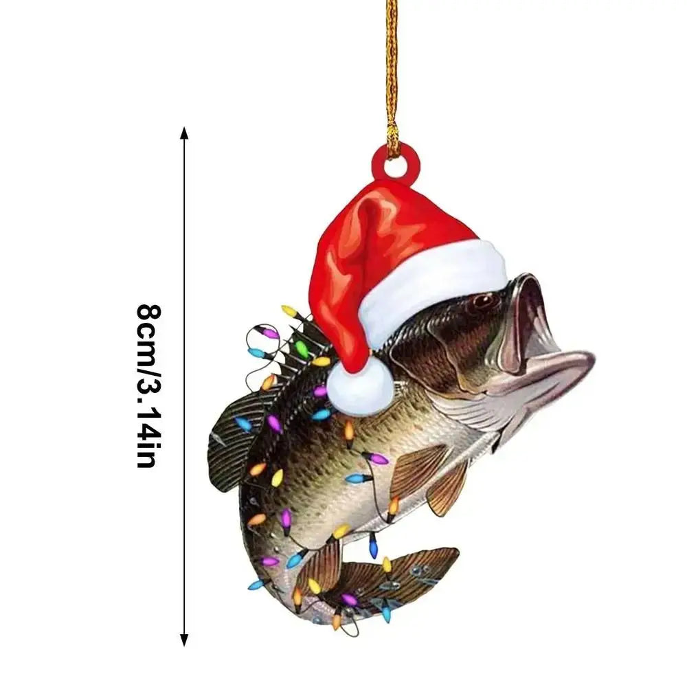 2D Acrylic Christmas Perch Ornament – Xmas Tree & Car Pendant Christmas Ornament Richie's