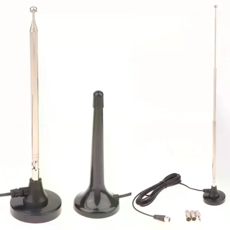 Indoor FM DAB Telescopic Antenna with 3 Adapters | Home Radio Indoor Radio Antenna Richie's