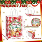 Christmas Paper Treat Bags with Handles – 6/12/24 Pack Christmas Gift Bags Richie's