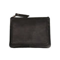 Genuine Leather Women's Card Holder Money Clip Wallet Leather Wallet Richie's black
