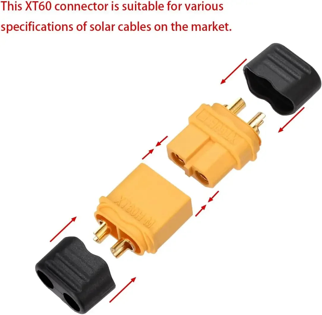 XT60H Gold-Plated Bullet Connectors Pair – RC LiPo Battery RC Battery Connector Richie's