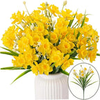 10-Head Yellow Artificial Daffodils – Realistic Faux Floral Decor Artificial Flowers Richie's