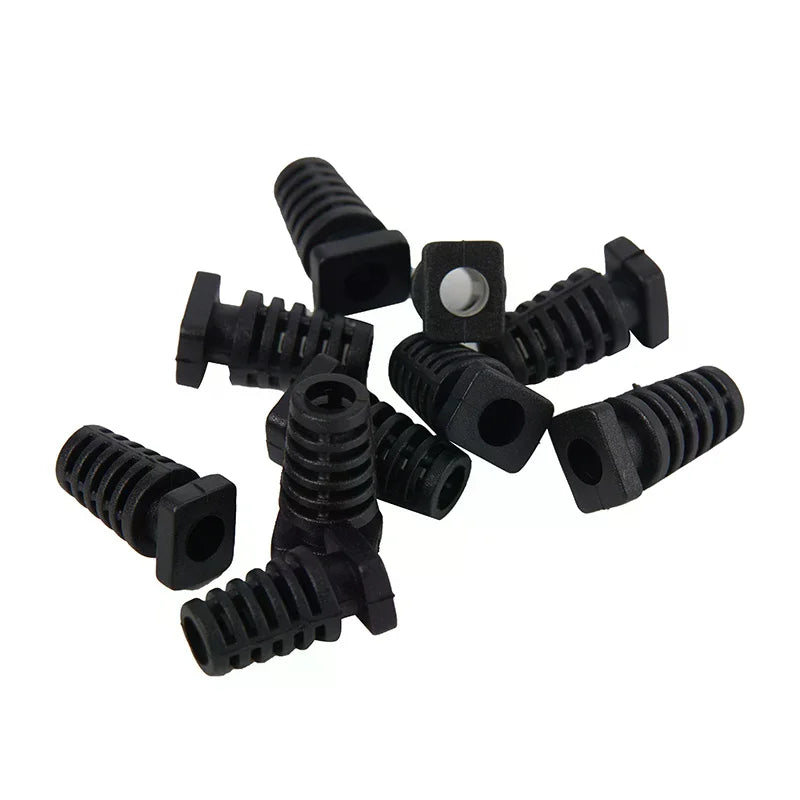 10Pcs 4.1mm PVC Cable Strain Relief Cord Boot Wire Protector Cable Strain Relief Richie's