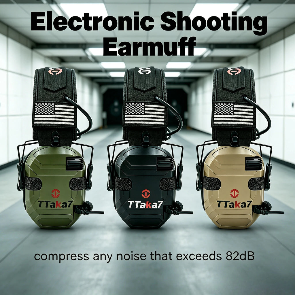 Tactical Electronic Shooting Earmuff 22NRR Foldable Headset Electronic Shooting Earmuff Richie's
