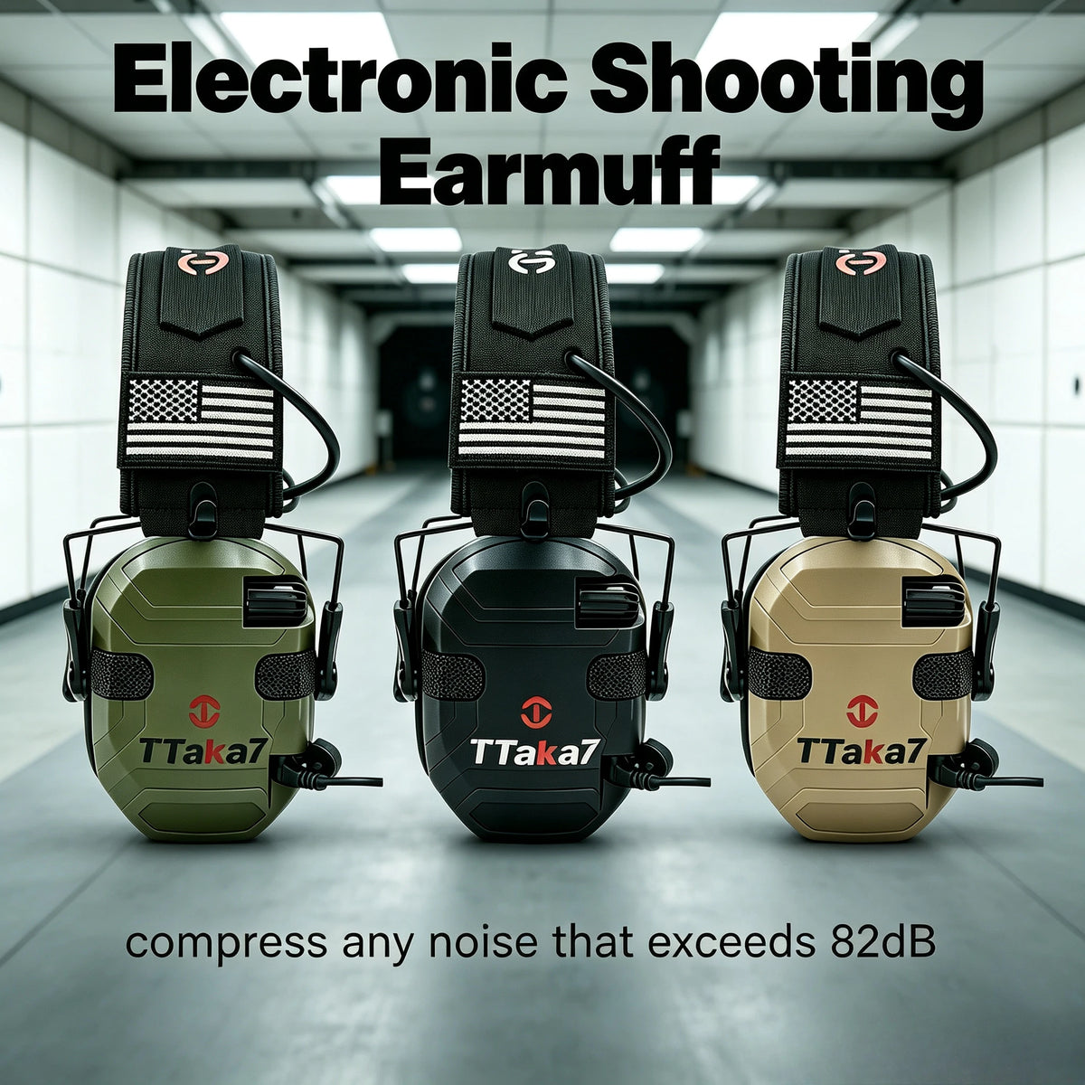 Tactical Electronic Shooting Earmuff 22NRR Foldable Headset Electronic Shooting Earmuff Richie's