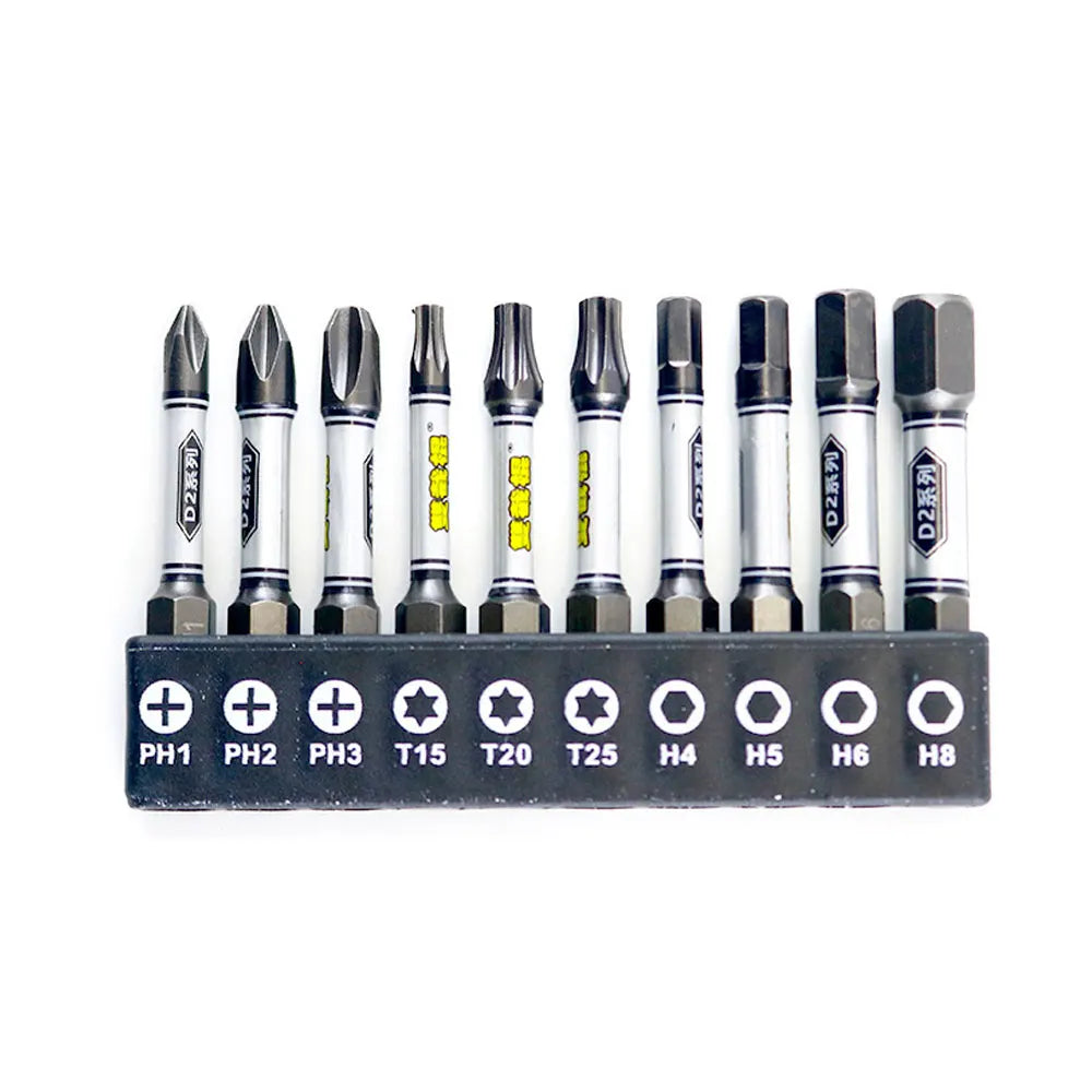 Binoax 50mm Magnetic Screwdriver Bit Set – Torx Hex Phillips Screwdriver Bit Set Richie's Mix Set