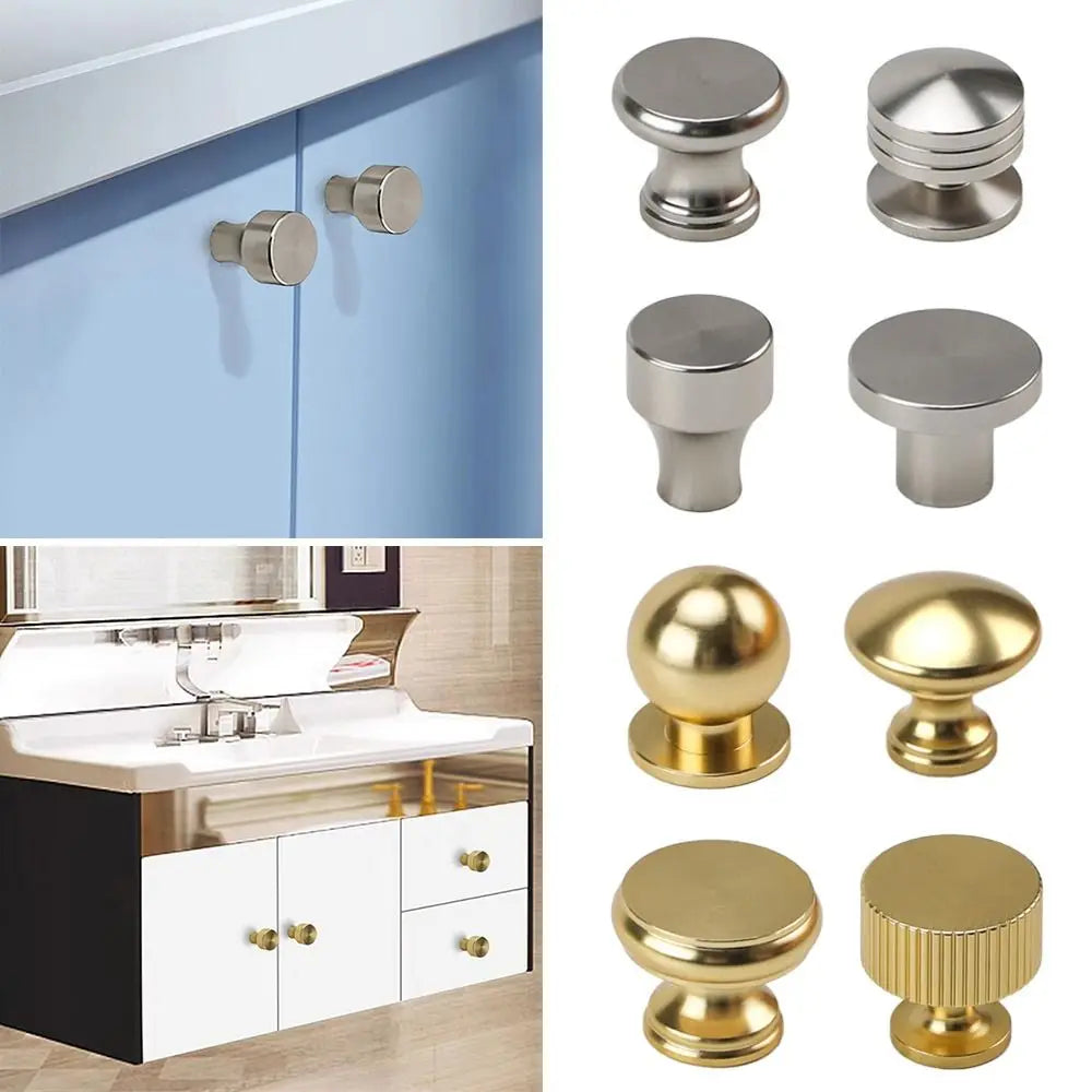 Knurled Cabinet Drawer Knob Round Single Hole Gold Handle Cabinet Drawer Knob Richie's