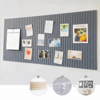 Self-Adhesive Felt Bulletin Board 40x60cm – No-Drill Wall Decor Felt Bulletin Board Richie's Grey