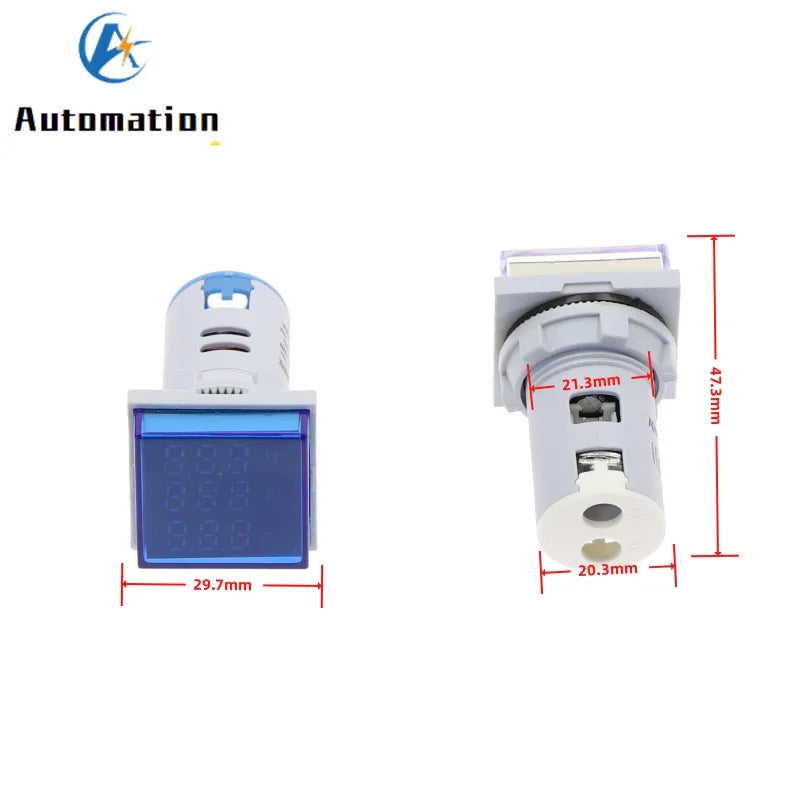 AC 20-500V 0-100A LED Digital Voltmeter Ammeter Hz Meter 10pcs Digital Panel Meter Richie's