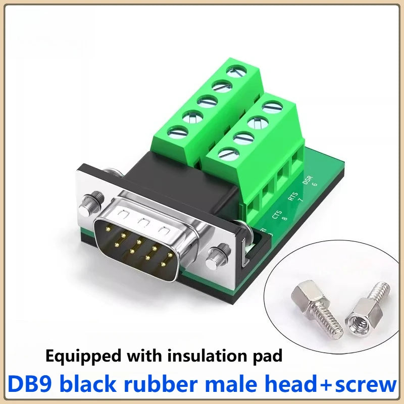 Gold Plated DB9 RS232 9-Pin Solder-Free Serial Adapter Board Serial Port Adapter Richie's M9501