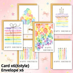 12 Watercolor Birthday Cards with Envelopes | Premium Paper Greeting Card Set Richie's