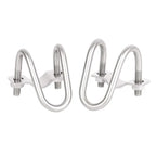 M6 M8 304 Stainless Steel Double U-Bolt Cross Pipe Clamp Set Pipe Clamp Set Richie's