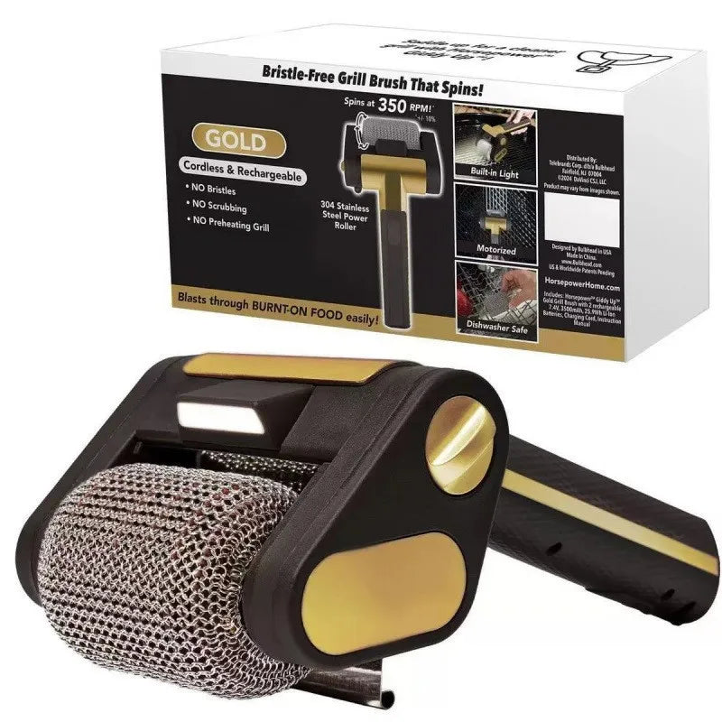 Electric BBQ Grill Brush – Auto Stainless Steel Cleaner with LED Electric Grill Brush Richie's