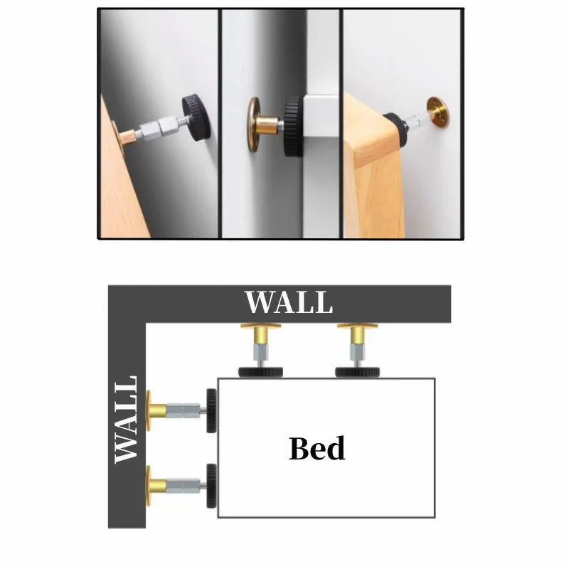 Adjustable Bed Frame Anti-Shake Stabilizer – Telescopic Support Bed Frame Stabilizer Richie's