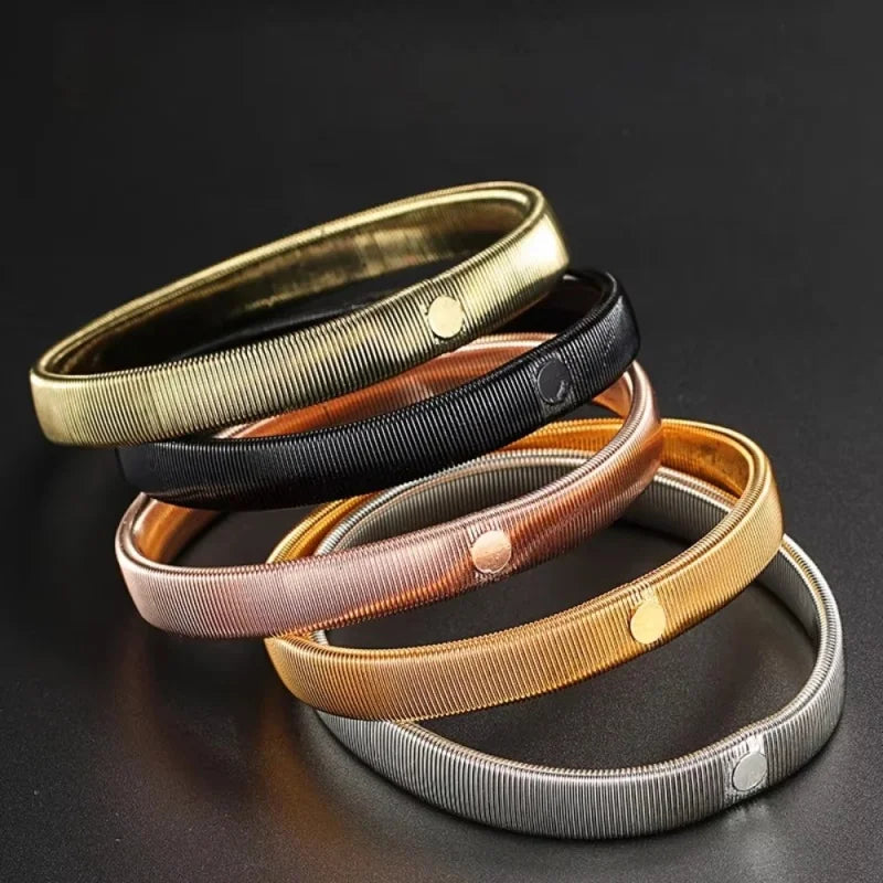 Elastic Shirt Sleeve Holders Metal Armbands – 1 or 2 Pack Sleeve Holder Armband Richie's