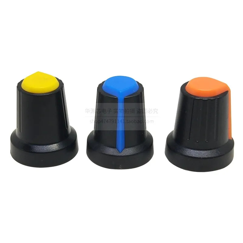 30PCS Potentiometer Knobs Set 6mm WH148 Assorted Colors Potentiometer Knobs Set Richie's