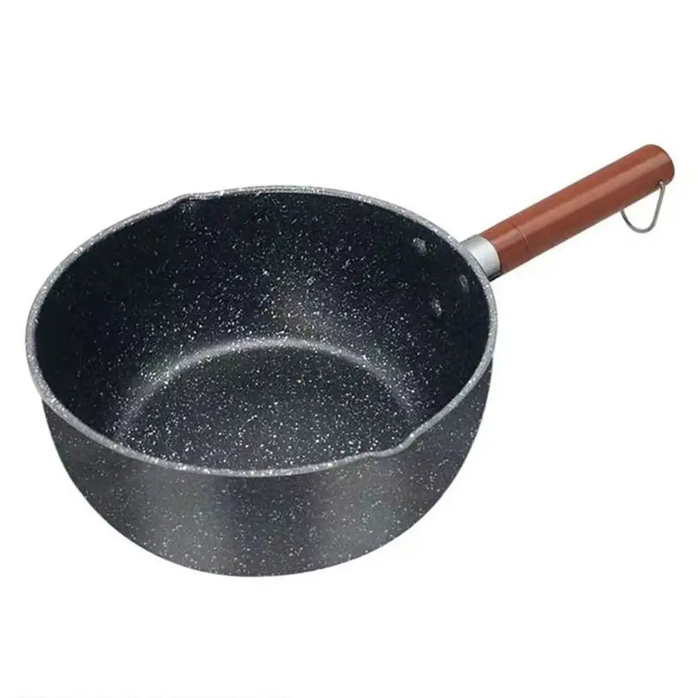 Non-Stick Iron Omelette Pan & Noodle Pot – Wooden Handle Non-Stick Cookware Richie's 22cm