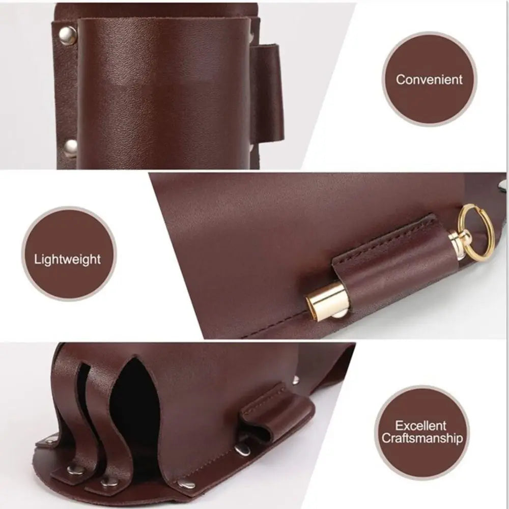 PU Leather Beer Bottle Waist Holster Belt Bag with Pen Holder Waist Belt Bag Richie's