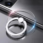Transparent Diamond Ring Phone Holder – Rotatable Finger Grip Phone Ring Stand Richie's